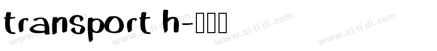 transport h字体转换